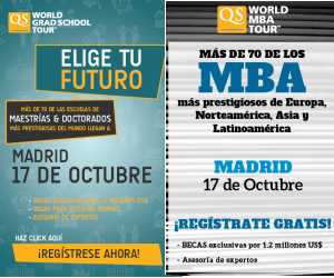 imagen Feria Internacional QS WORLD reunirá en Madrid a universidades y escuelas de negocio de todo el mundo 